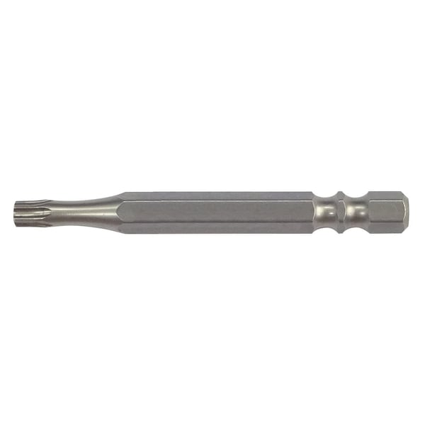 Eight Tool EX-IMPACT HIGH IMPACT TORX BIT 6.35MM SHANK 9&13MM GROOVE COLOR CODED, T25 X 65MM OAL YLW EA-310C T25 x 65 - main